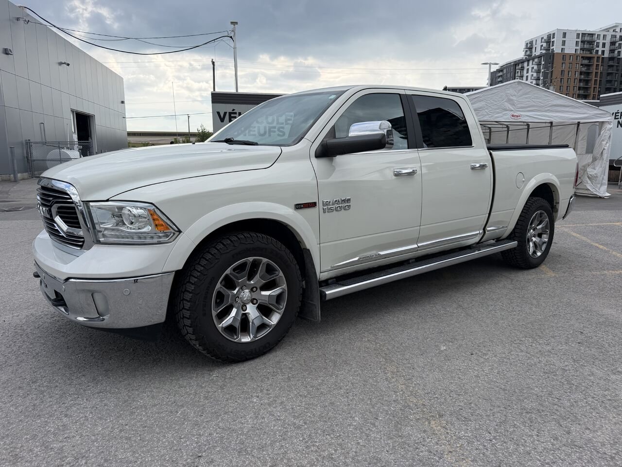 2018 Ram 1500 *DIESEL* LIMITED CREW CAB White Laval - photo #0