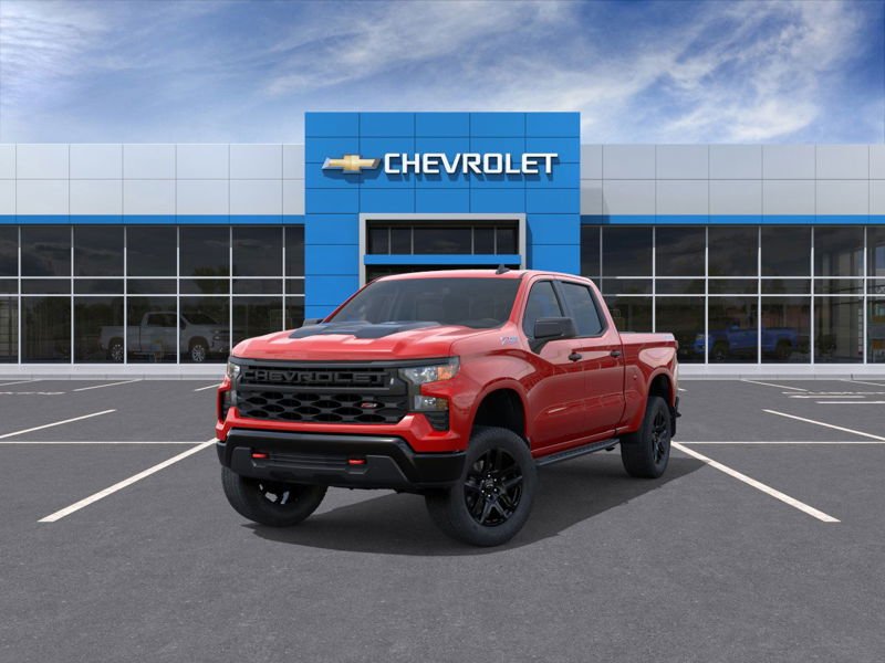 CHEVROLET Silverado 1500 Custom Trail Boss cabine multiplace 4RM 157 po 2026 Rouge ardent