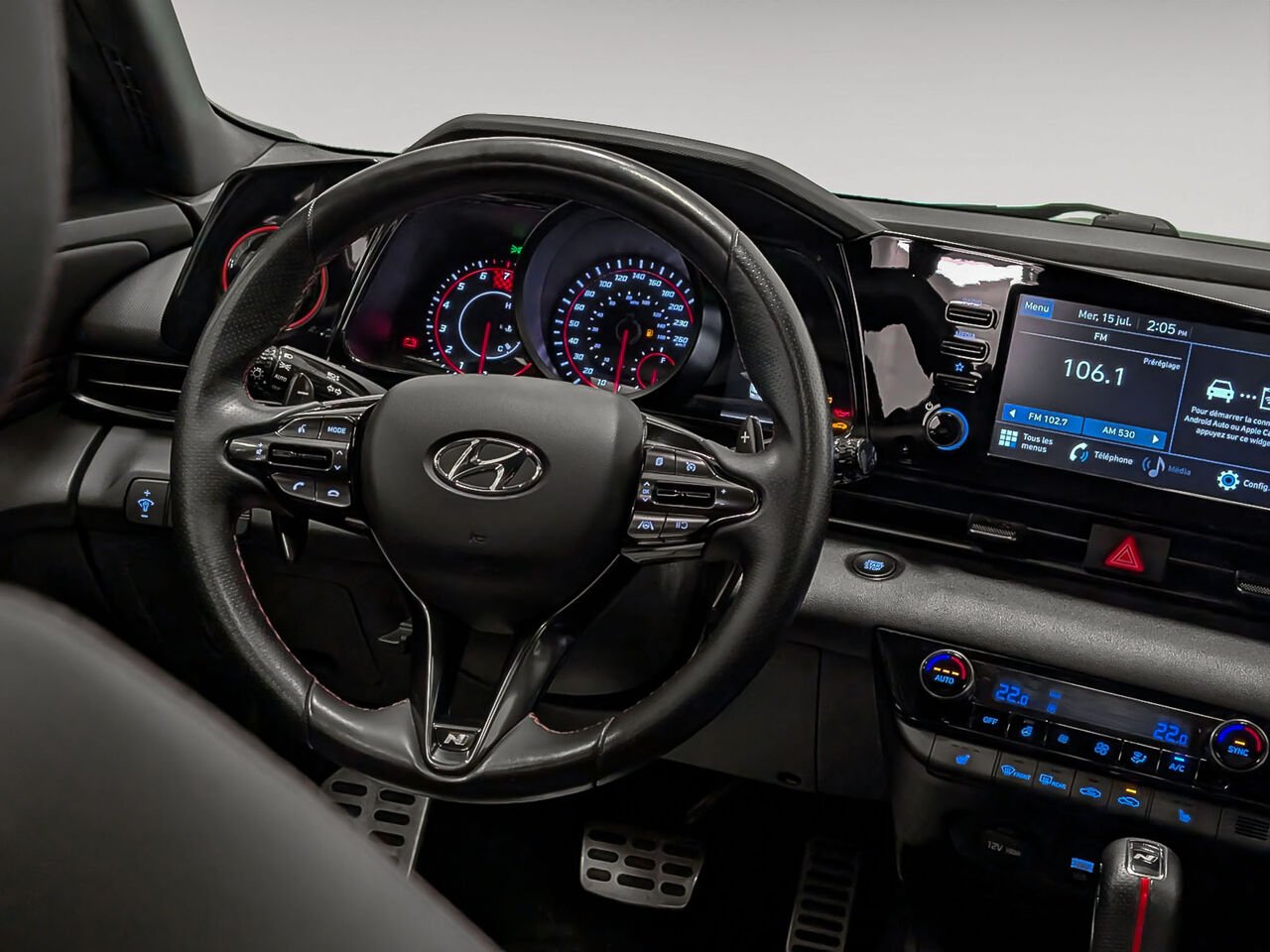 Hyundai ELANTRA Sedan N Line 1.6L Turbo Système de Son Bose 2021 Blanc Sherbrooke - photo #6