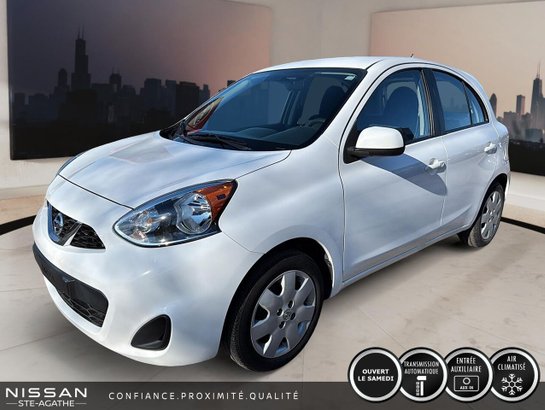 2017 Nissan Micra S à hayon 4 portes BM White