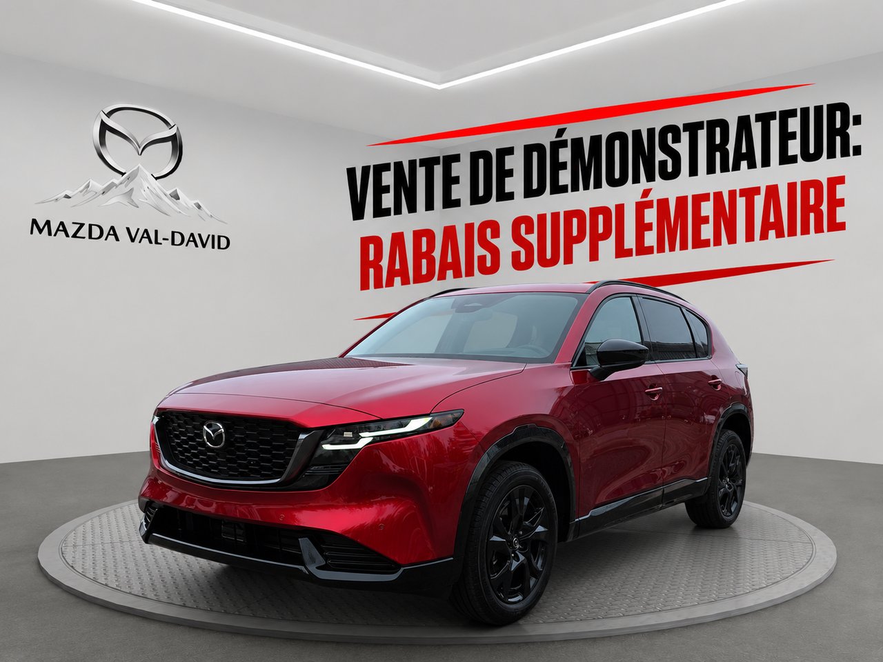 Mazda CX-5 GT TI, ÉCRAN TACTILE 12.9 POUCES, SIÈGES CHAUFFANTS 2026 Rouge vibrant cristal métallisé Val-David - photo #0