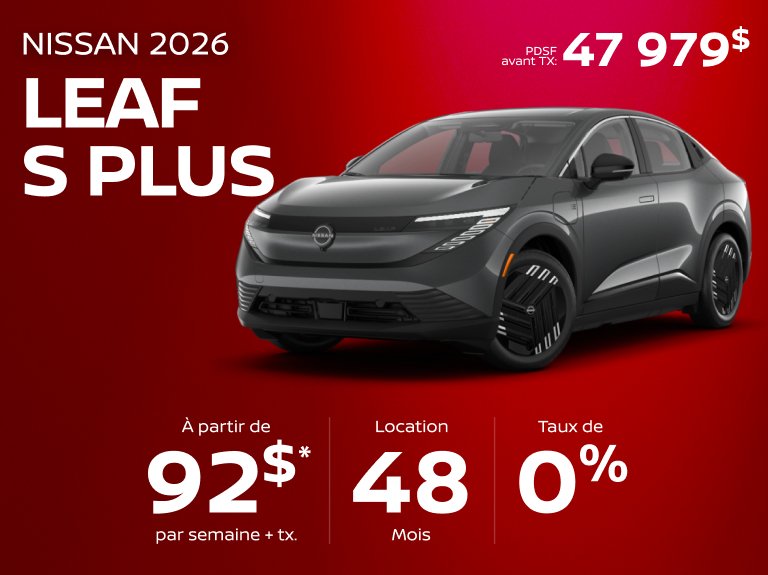 Nissan chomedey Accueil mai Leaf S