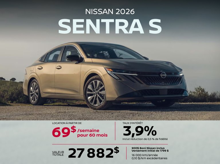 Nissan blainville Accueil juillet Sentra S