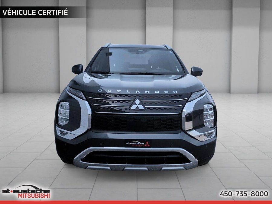 Mitsubishi Outlander PHEV GT S-AWC-CUIR-TOIT PANO-SIÈGES ET VOLANT CHAUFFANTS 2025 Noir