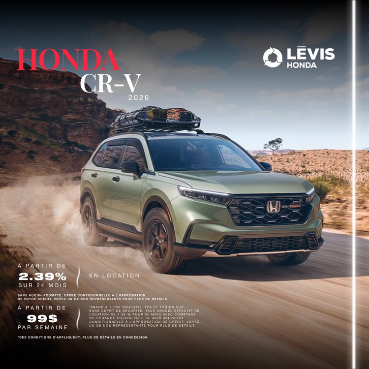 Levis Honda promo mai CR V FR