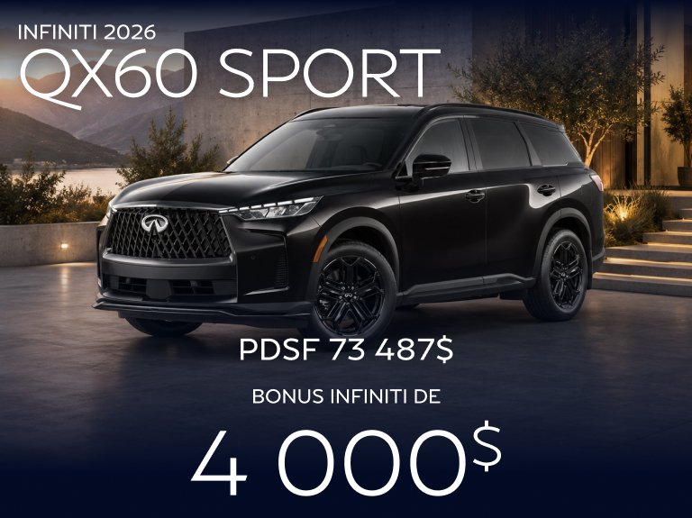 Promo INFINITI QX60 Sport 2026