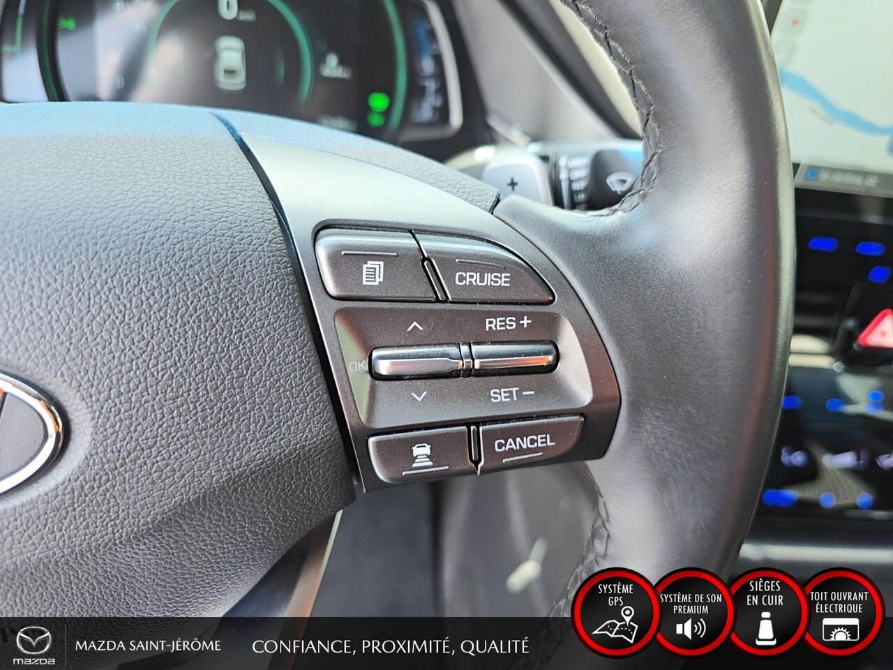2020 Hyundai Ioniq hybride rechargeable Ultimate | TOIT OUVRANT | CUIR | White Saint-Jérôme - photo #15