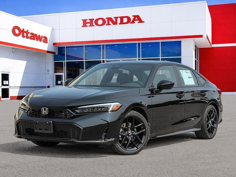 Honda Civic hybride berline 2026 2026 Noir cristal nacré