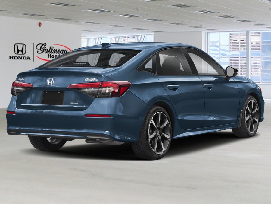 2026 Honda Civic hybride berline 2026 BLEU OCÉANIQUE NACRÉ (B-645P)-GRIS