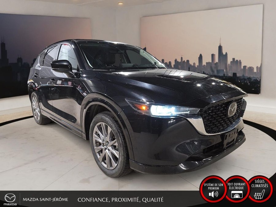 2025 Mazda CX-5 GT | TOIT OUVRANT | CUIR | AWD | Black