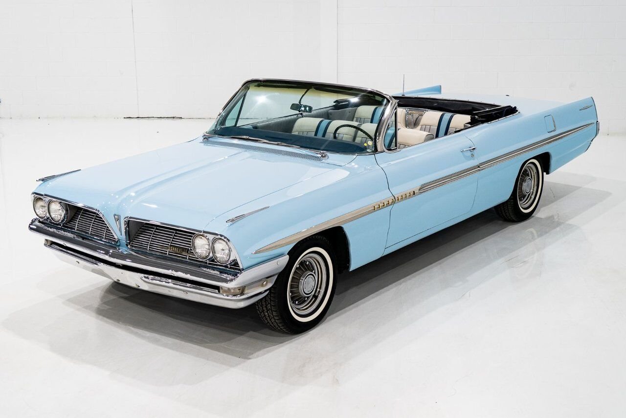 1961 Pontiac Bonneville **PRIX EN USD**C8 Suffix 389cu.in. TriPower 4 Speed Blue Montreal - photo #30