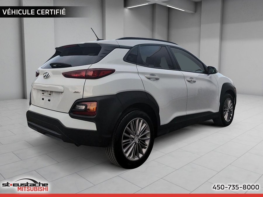 2018 Hyundai Kona 2.0L LUXE AWD-CUIR-TOIT PANO-BANC CHAUFFANT-VOLANT CHAUFFANT-CAMERA DE RECUL White