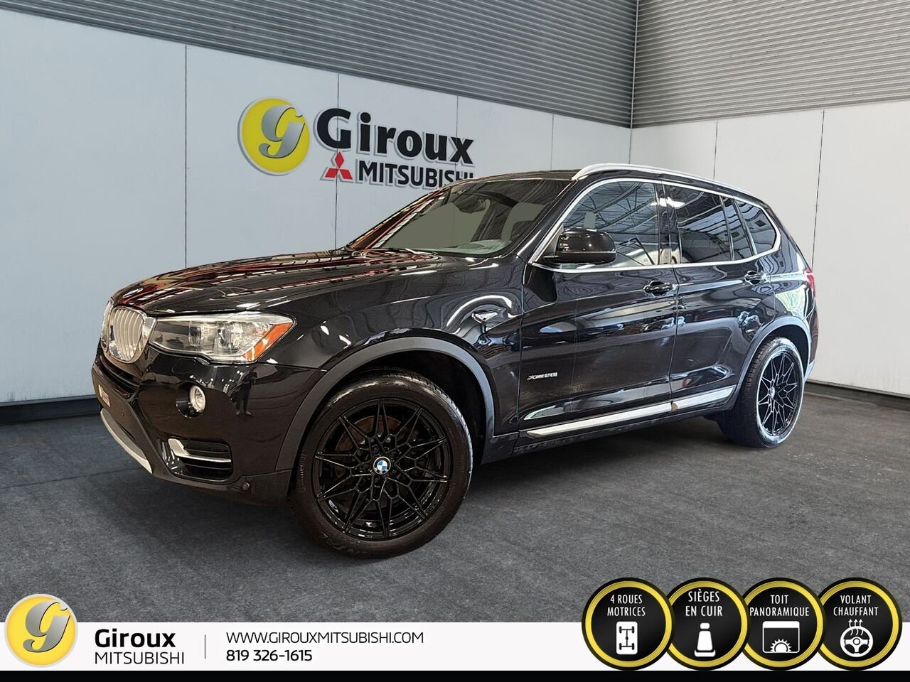BMW X3 XDRIVE28I 2017 Noir Sainte-Agathe-des-Monts - photo #0