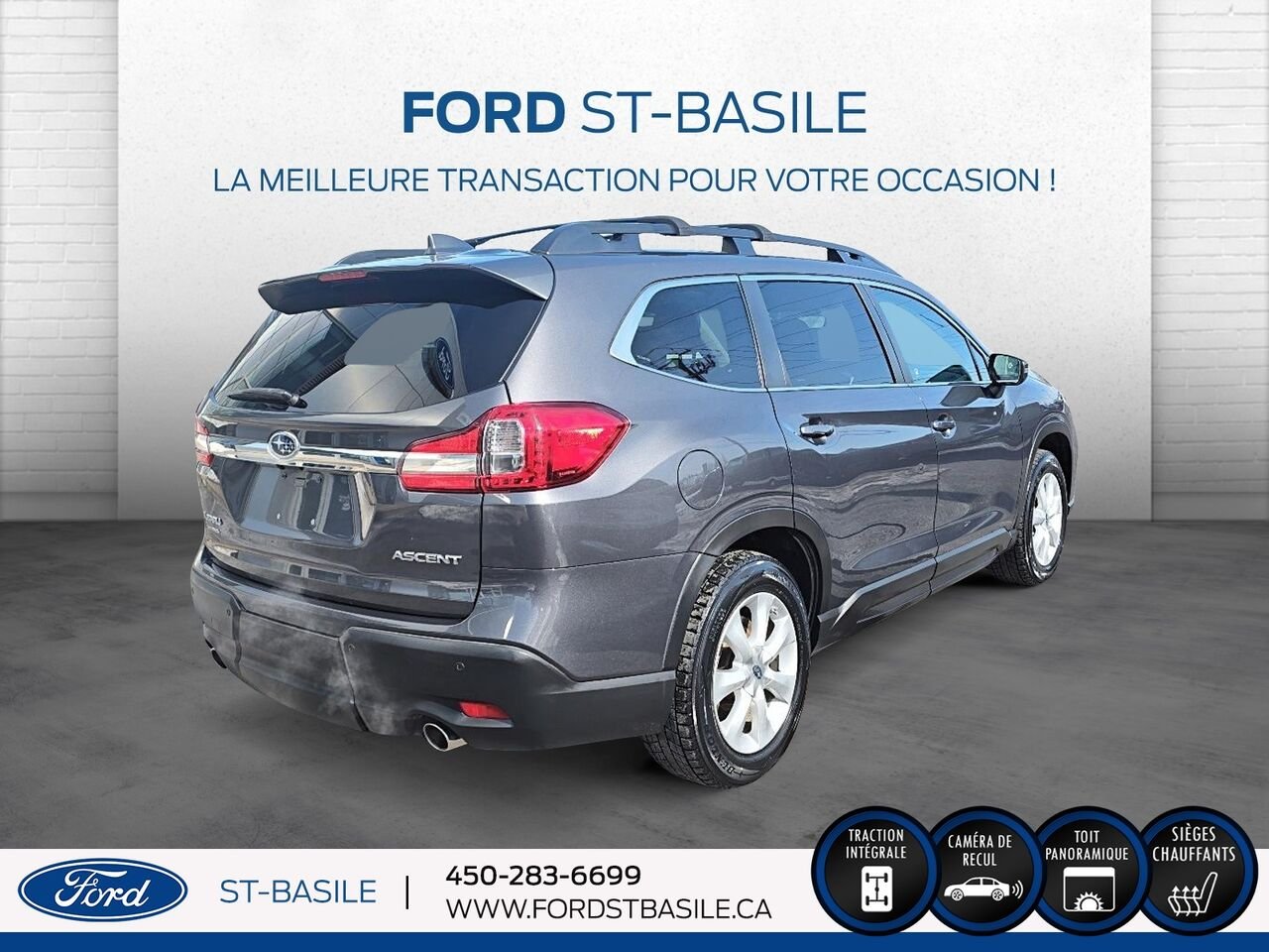 2020 SUBARU ASCENT Black Saint-Basile-le-Grand - photo #7