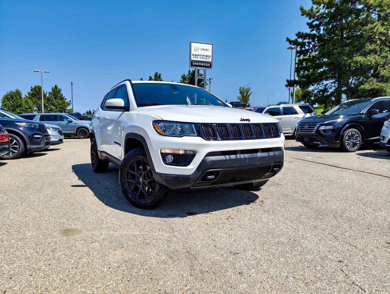 2021 Jeep Compass Upland Edition 4x4 White Sherwood Park - photo #2
