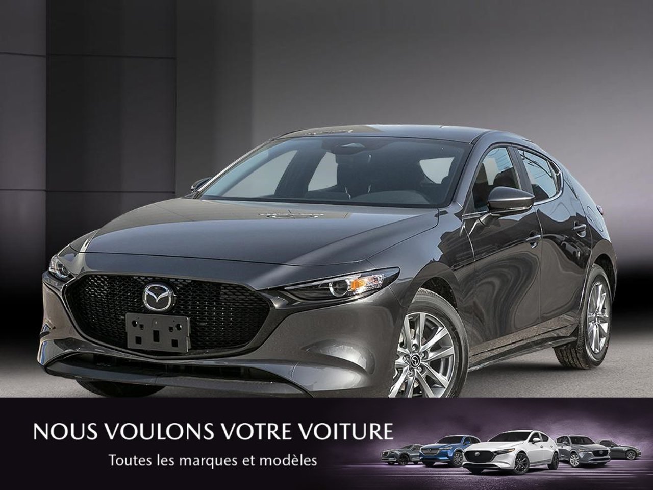 2026 Mazda Mazda3 Sport JM1BPAKL7T1893607 Machine Grey Metallic Mirabel - photo #0