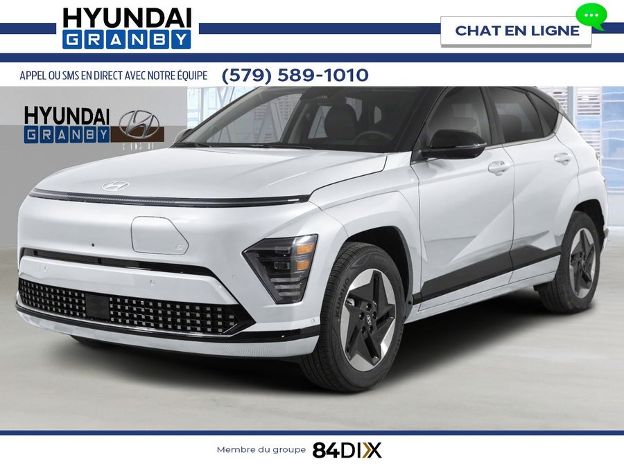 HYUNDAI Kona électrique 2026 2026 Blanc Atlas avec toit Noir abyssal