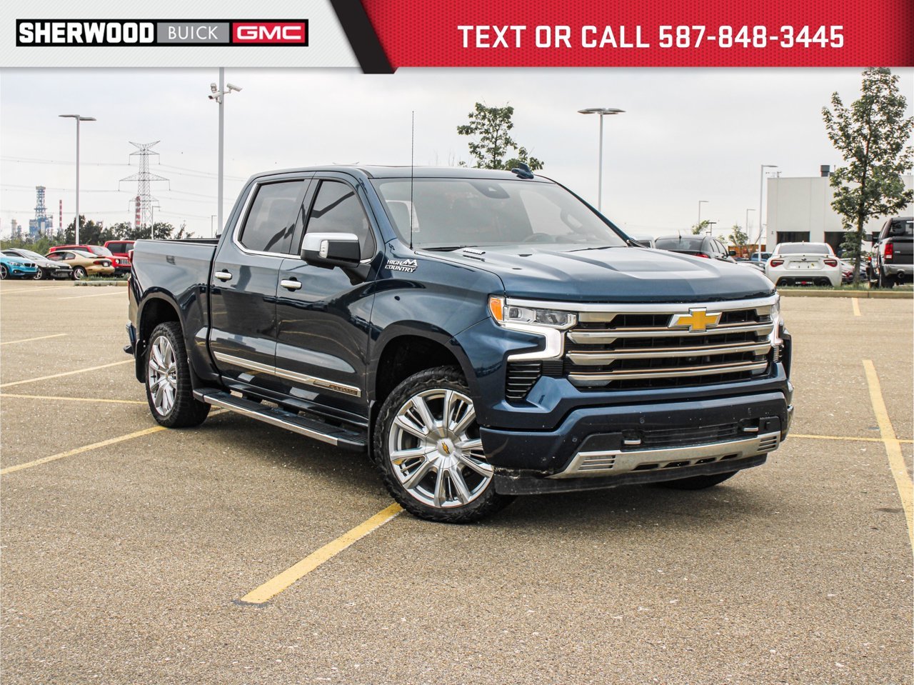 2022 Chevrolet Silverado 1500 4WD Crew Cab 147 High Country Blue Sherwood Park - photo #0