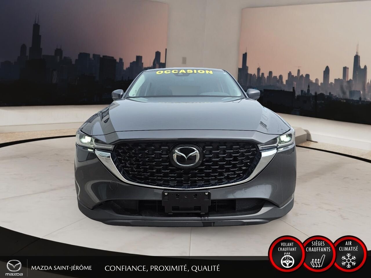 2025 Mazda CX-5 GS | CUIR | AWD | MAGS | Grey Saint-Jérôme - photo #2