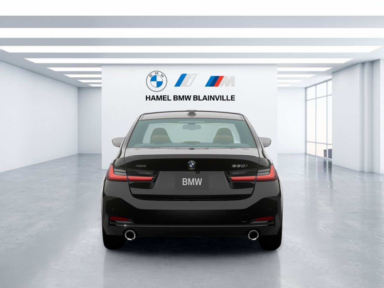 2026 BMW 3 Series Loc. 48 m. 781$/mois à 0% Black Sapphire Metallic Blainville - photo #4