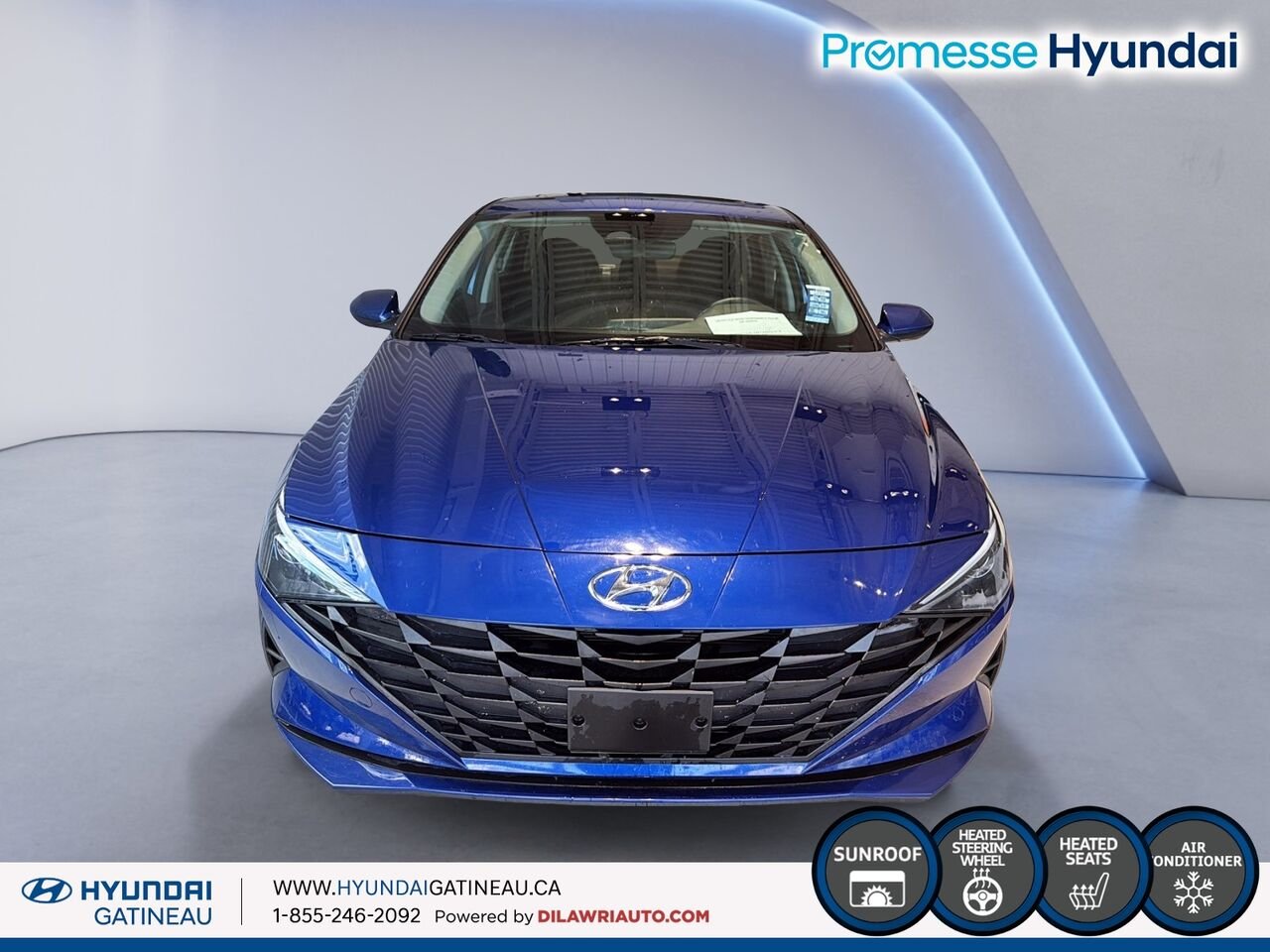 Hyundai Elantra Preferred*** toit ouvrant , sieges chauffants, voulant chauffant *** 2022 BLEU AZURE Ottawa & Gatineau - photo #1