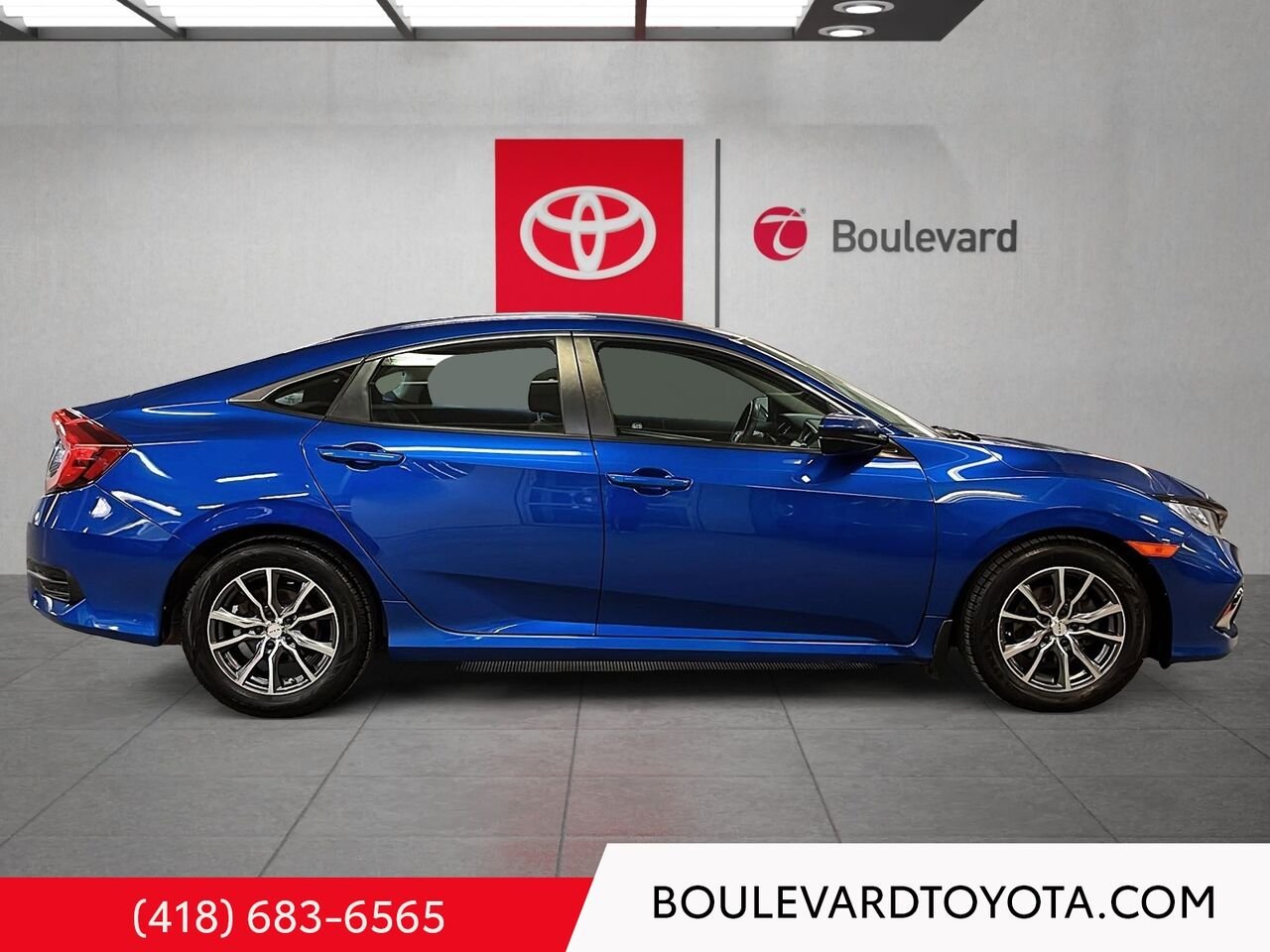 Honda Civic Berline 99922A-20 | LX 2019 Bleu Québec - photo #2
