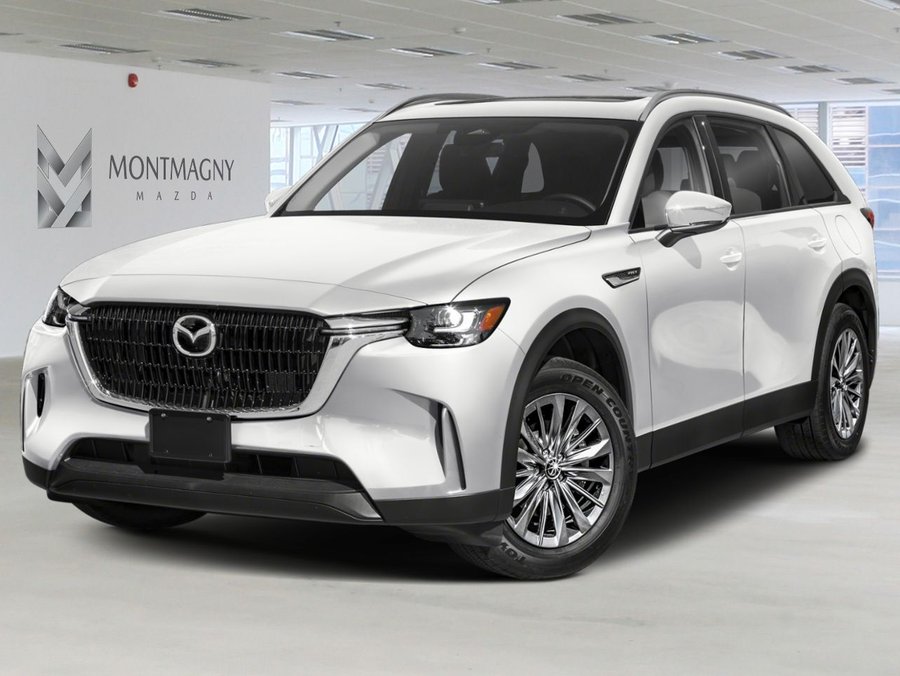 MAZDA CX-90 hybride rechargeable GS-L TI 2026 Blanc rhodium métallisé