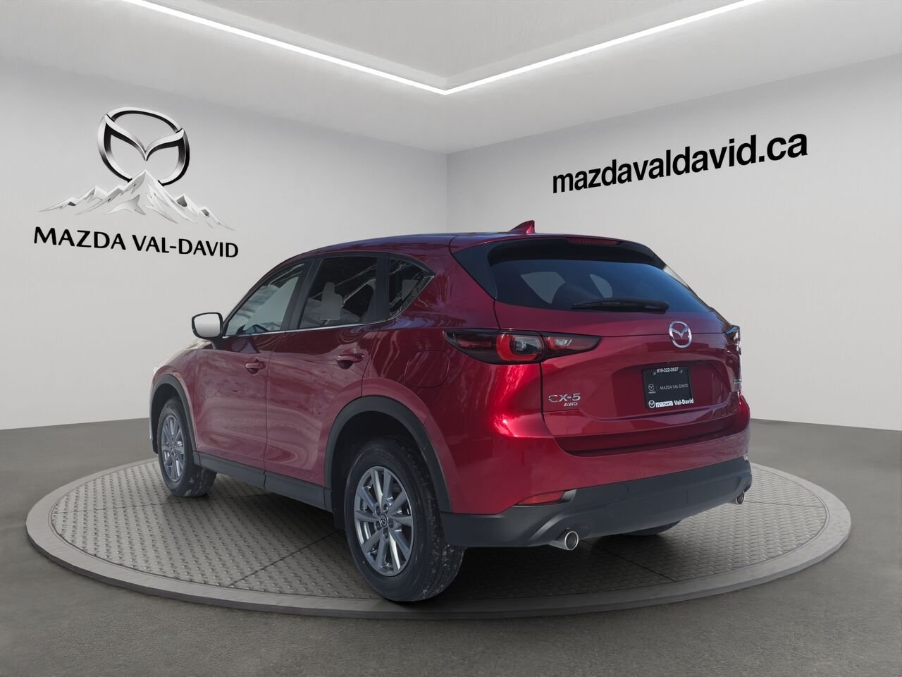 2025 Mazda CX-5 Gs, awd, Toit ouvrant, volant et rétroviseurs chauffants, hayon électrique Soul Red Crystal Metallic Val-David - photo #14