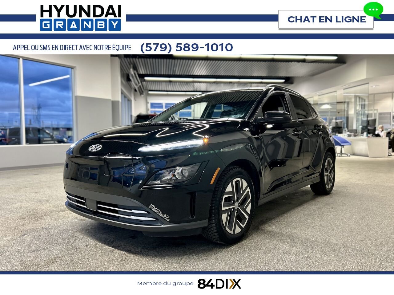 2023 Hyundai Kona Electric Black Granby - photo #3