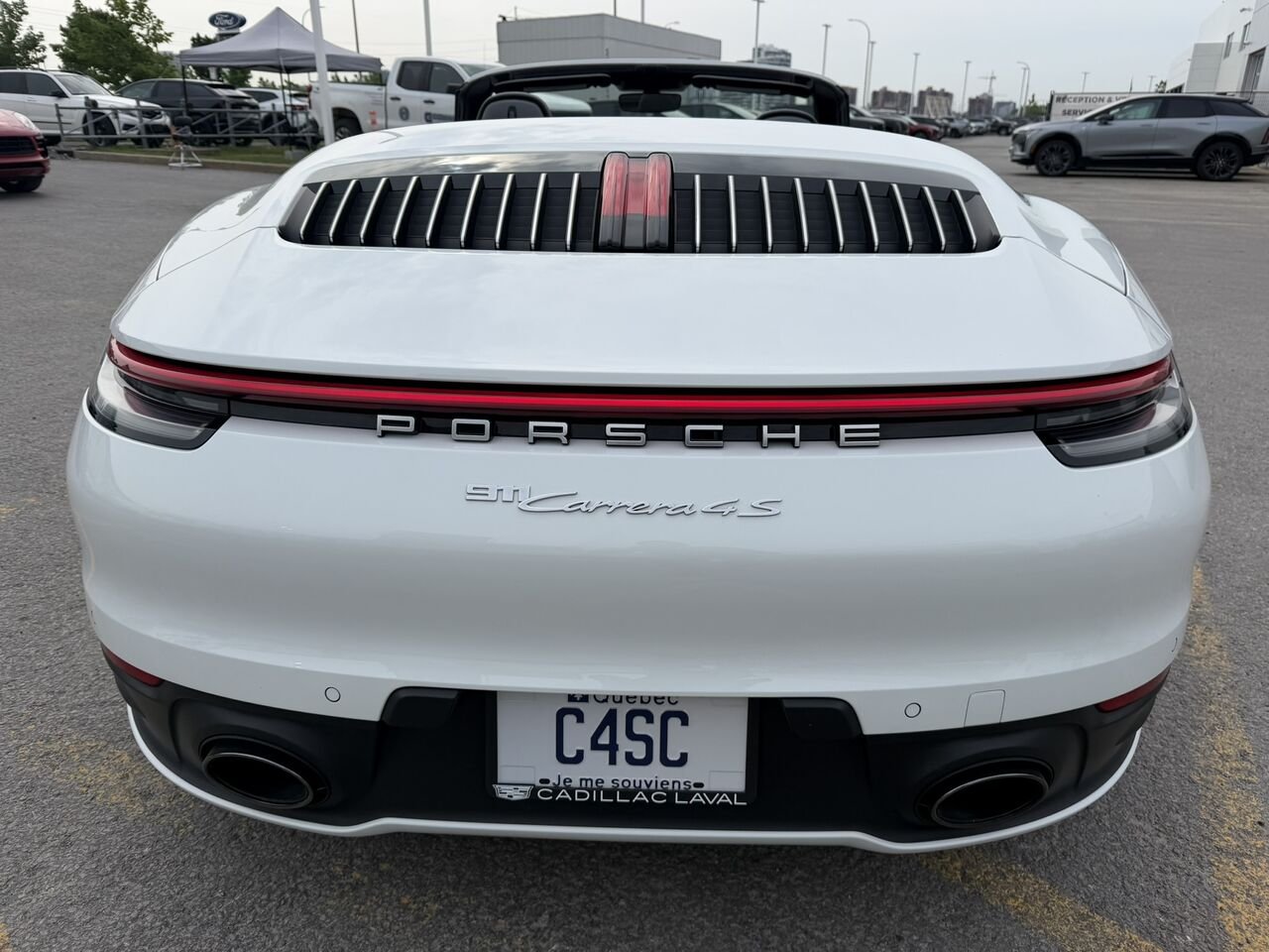 2020 Porsche 911 Carrera 4S Cabriolet GARANTIE CPO PORSCHE 05/2029 White Laval - photo #7