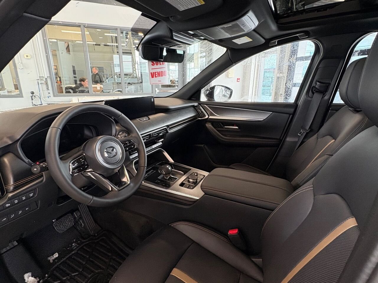 MAZDA CX-90 hybride léger GT-P TI 2026 Blanc rhodium métallisé Châteauguay - photo #16