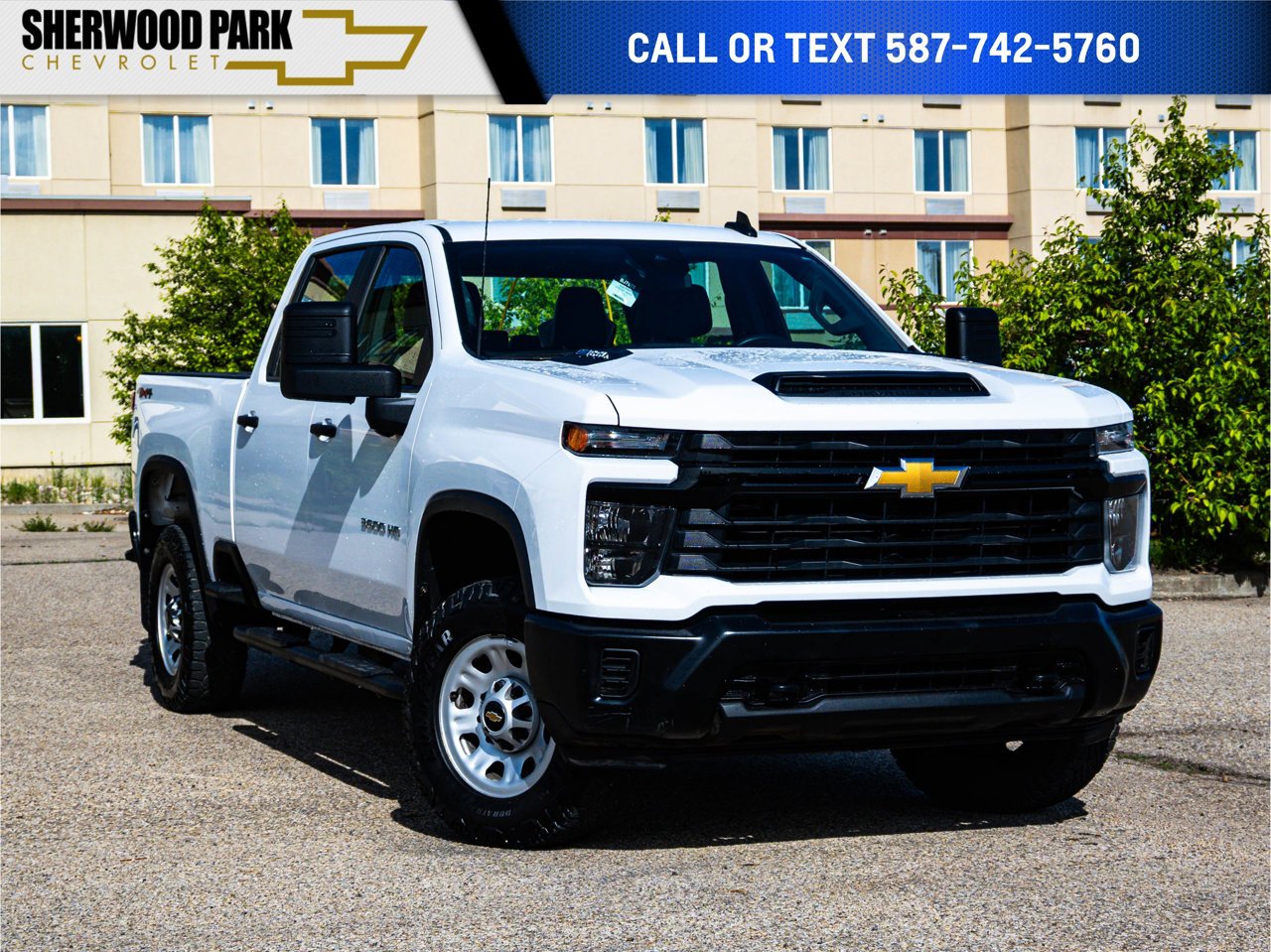 2024 Chevrolet Silverado 3500HD 4WD Crew Cab 159 Work Truck White Sherwood Park - photo #0