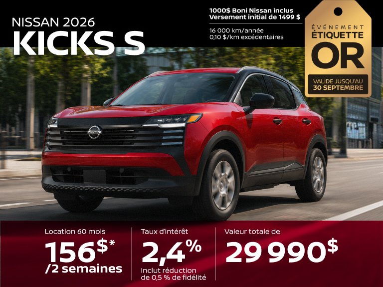 Promo Nissan Kicks S