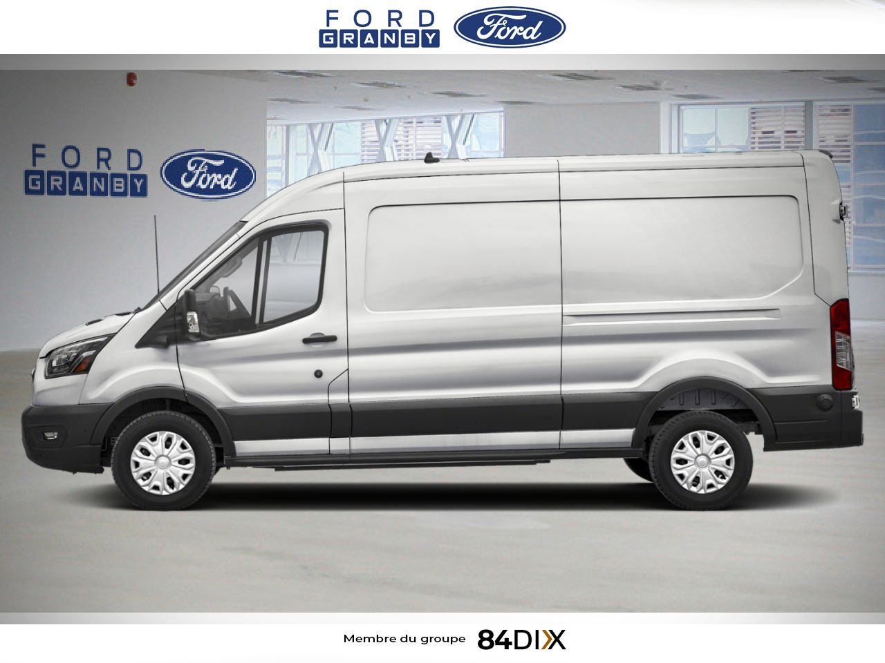 2025 Ford E-Transit Cargo Van Oxford White Granby - photo #2