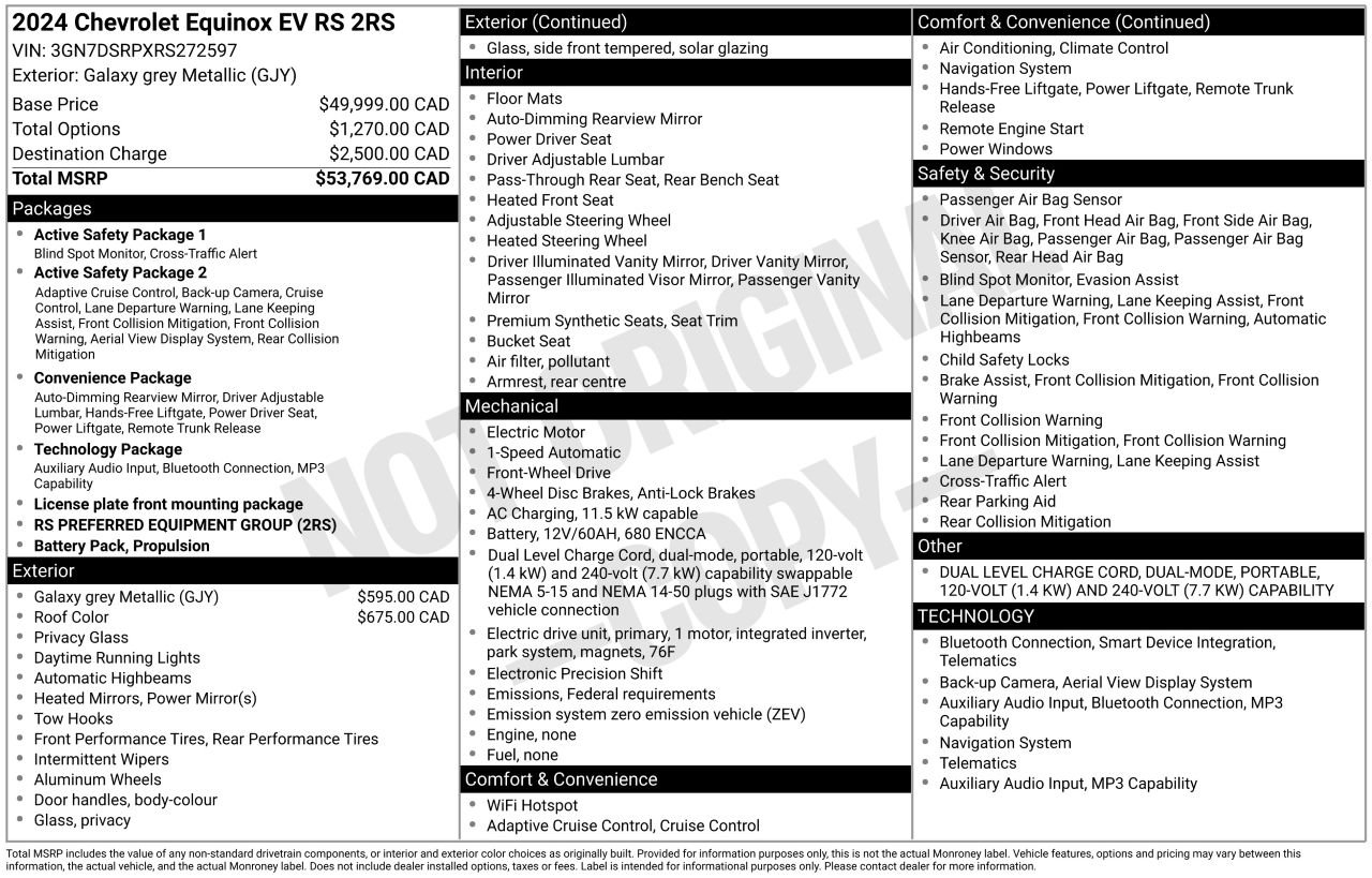 2024 Chevrolet Equinox EV 2RS Grey Laval - photo #4