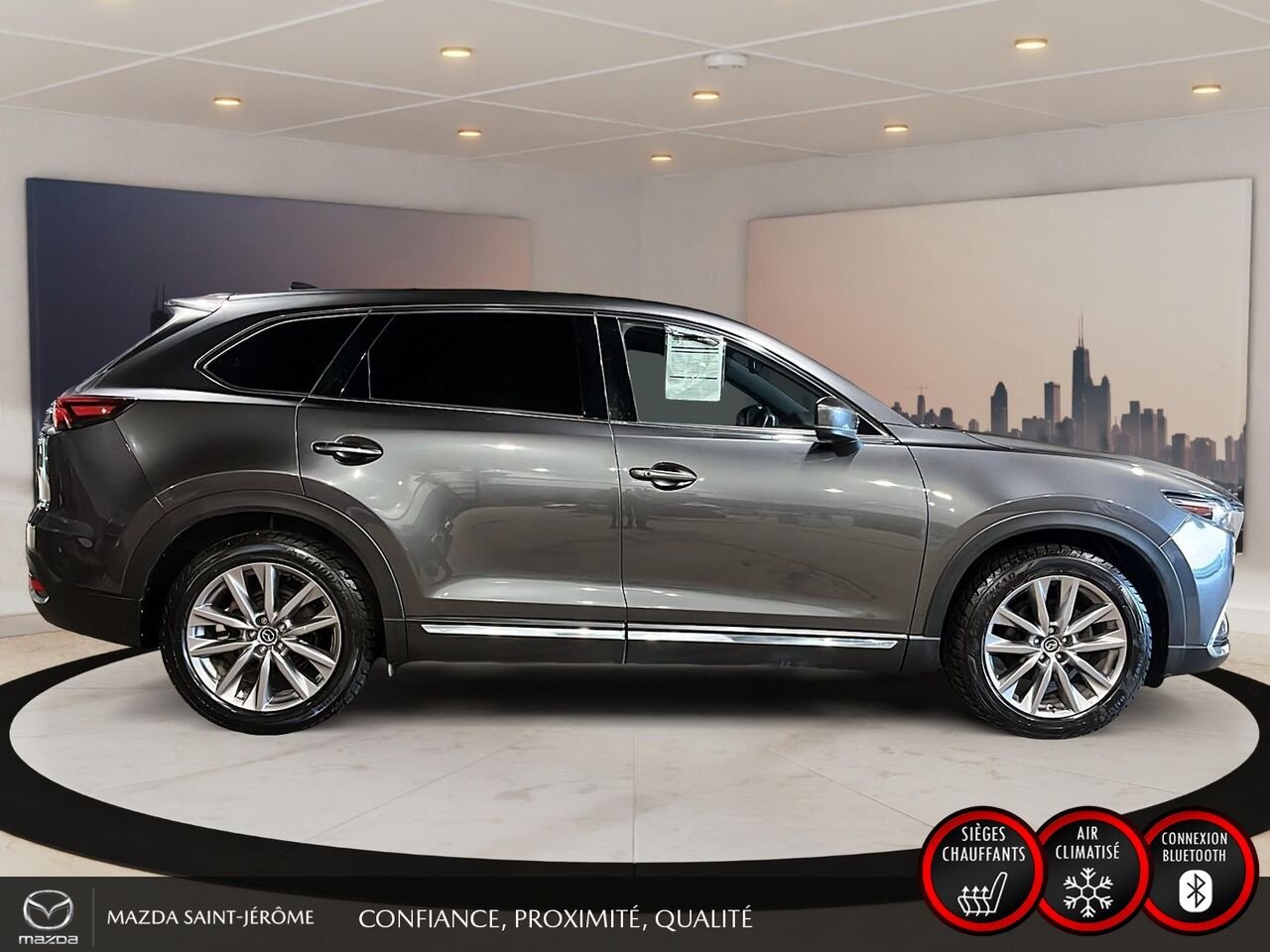Mazda CX-9 2021 Gris Saint-Jérôme - photo #4