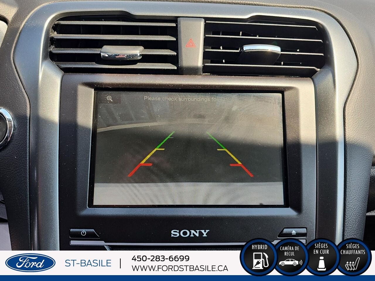 2015 Ford FUSION HYBRIDE White Saint-Basile-le-Grand - photo #26
