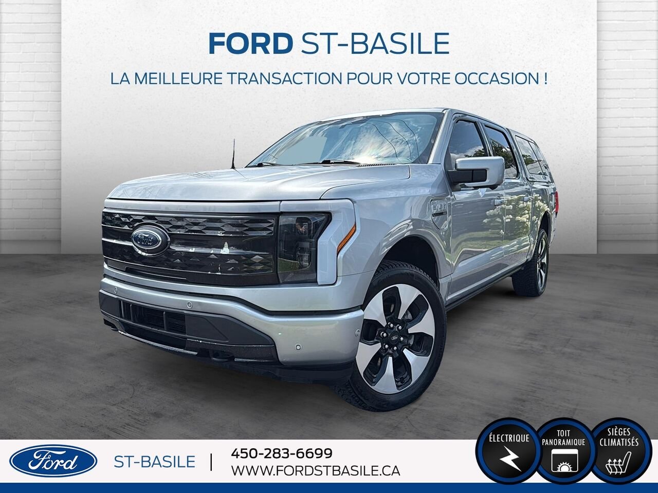 2023 Ford F-150 Lightning Silver Saint-Basile-le-Grand - photo #0