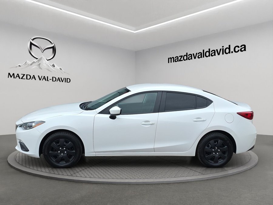Mazda Mazda3 Berline 4 portes, boîte manuelle, GX, commande audio au volant, bluetooth 2015 Blanc