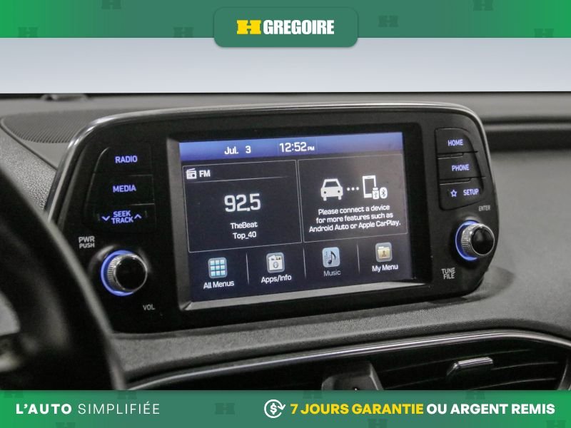 Hyundai Santa Fe 820322 | Essential AUTO AC MAGS CAM RECUL BLUETOOTH 2019 Blanc Laval - photo #19