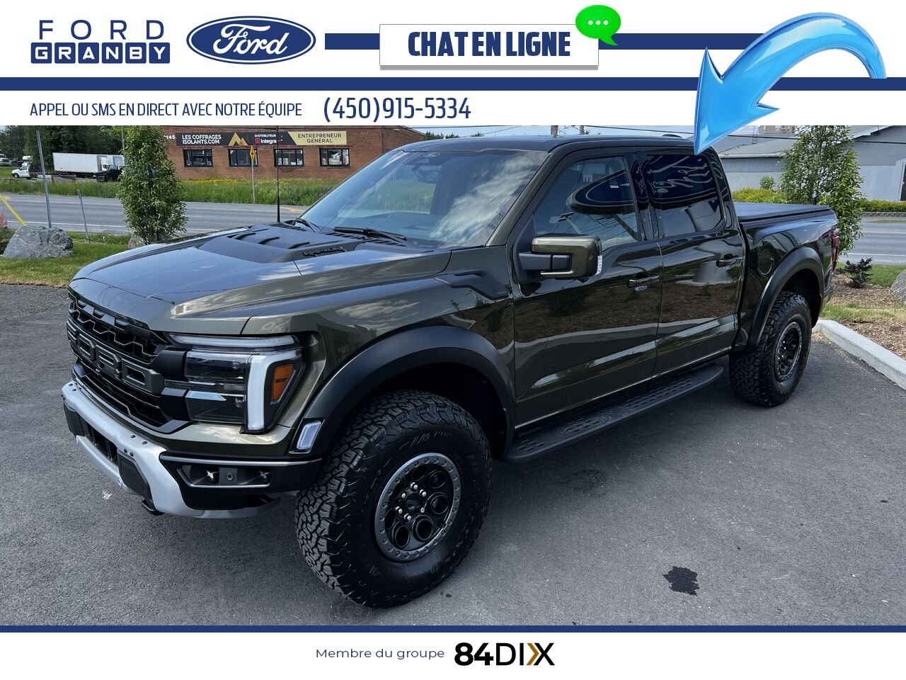 Ford F-150 RAPTOR 37 802A 2025 Vert Granby - photo #6