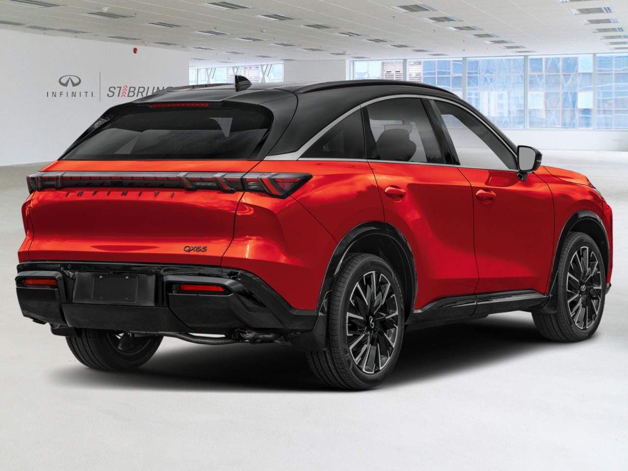 2027 INFINITI QX65 Sunfire Red/Black Obsidian Saint-Basile-le-Grand - photo #2