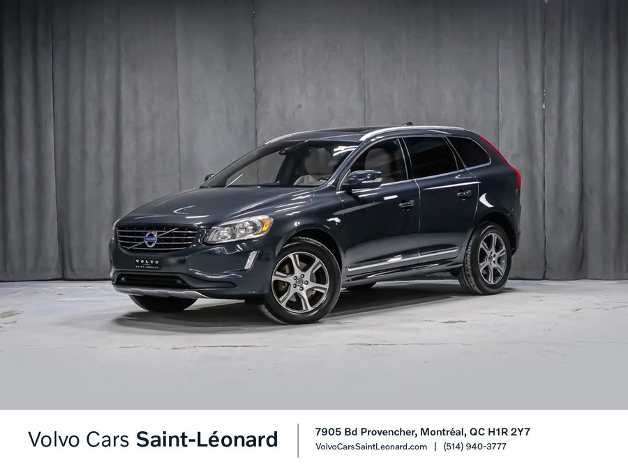 2015 Volvo XC60 T6 AWD PREMIER PLUS VOLANT CHAUFFANT CAPTEUR ANGLE MORT TOIT OUVRANT Grey