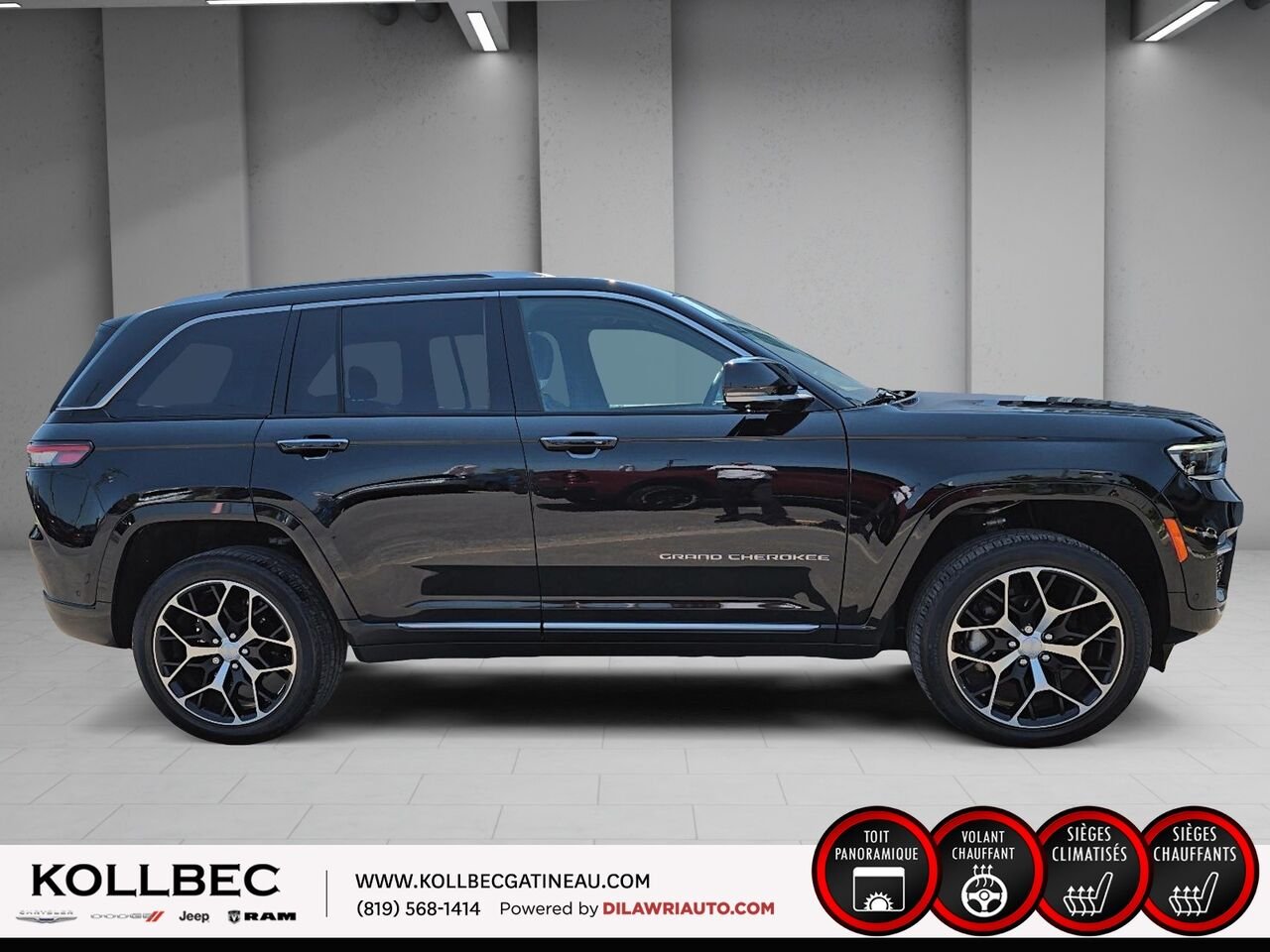 2023 JEEP GRAND CHEROKEE 26961 | Summit Reserve 4x4 Black Gatineau - photo #13