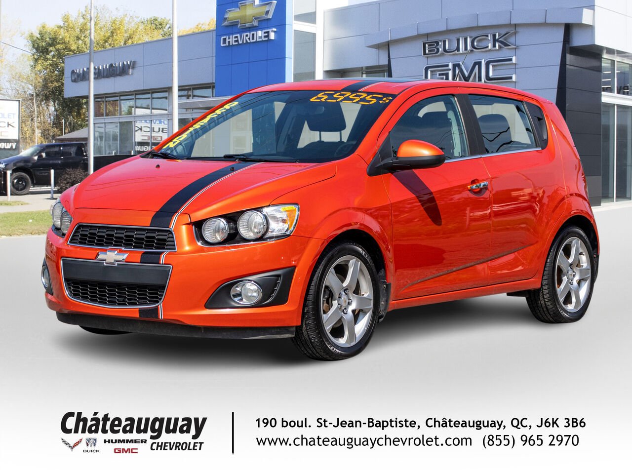 2012 Chevrolet Sonic Hayon 5 portes LT Orange Châteauguay - photo #0