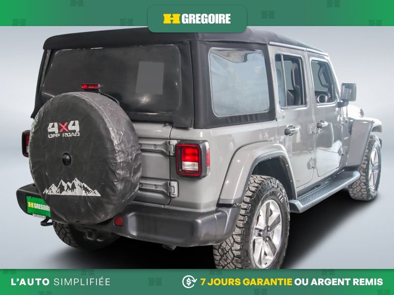Jeep Wrangler 821166 | UNLIMITED SAHARA AUTO A/C MAGS CAM RECUL BLUETOOTH 2021 Gris Laval - photo #7