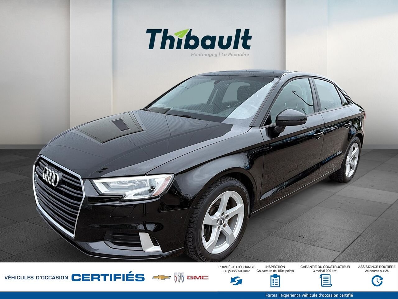 2019 AUDI A3 Komfort 45 TFSI quattro Black Montmagny - photo #0