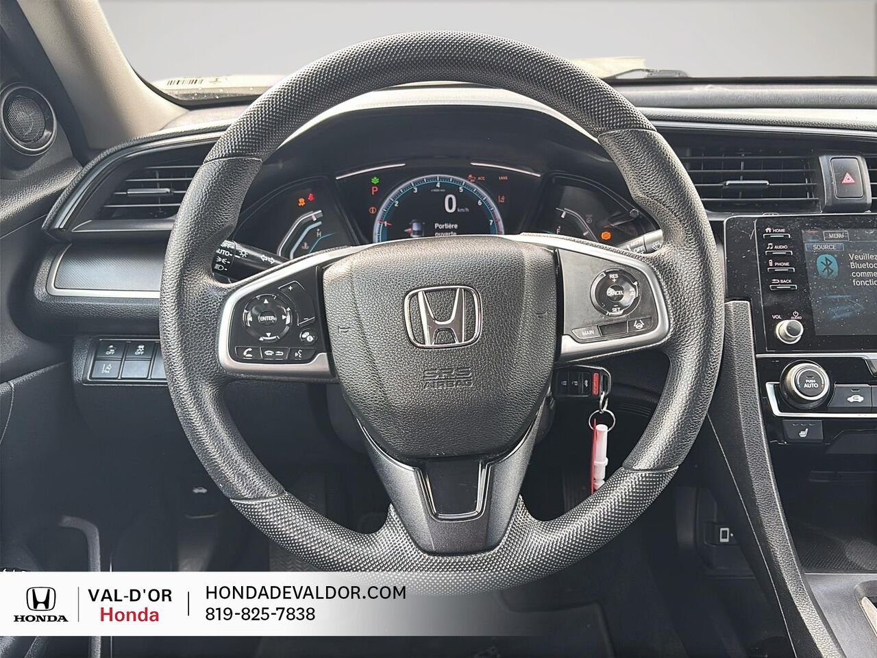 Honda Civic Berline LX CVT 2019 Noir Val-d'Or - photo #8