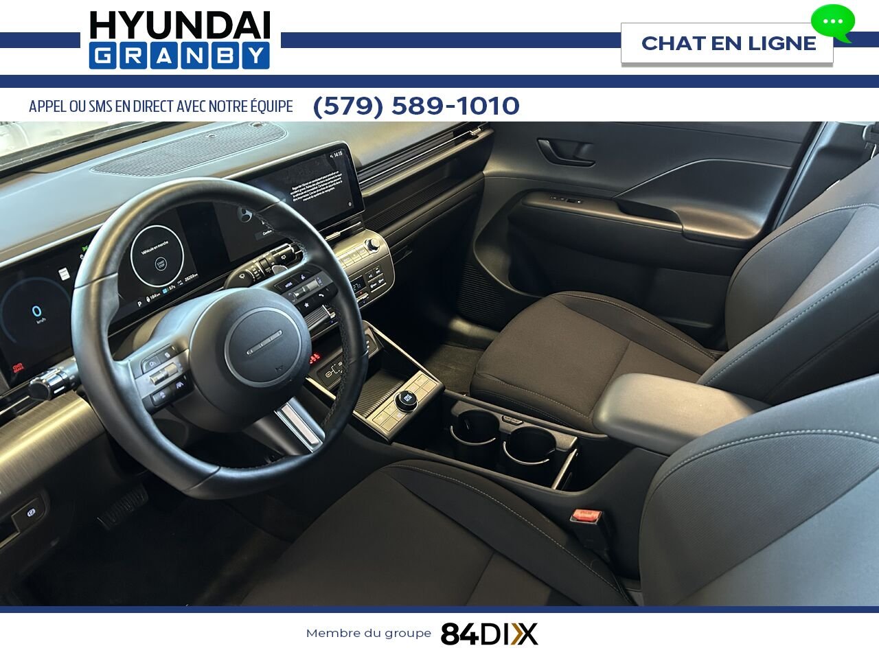 Hyundai Kona électrique 2024 Blanc Granby - photo #9