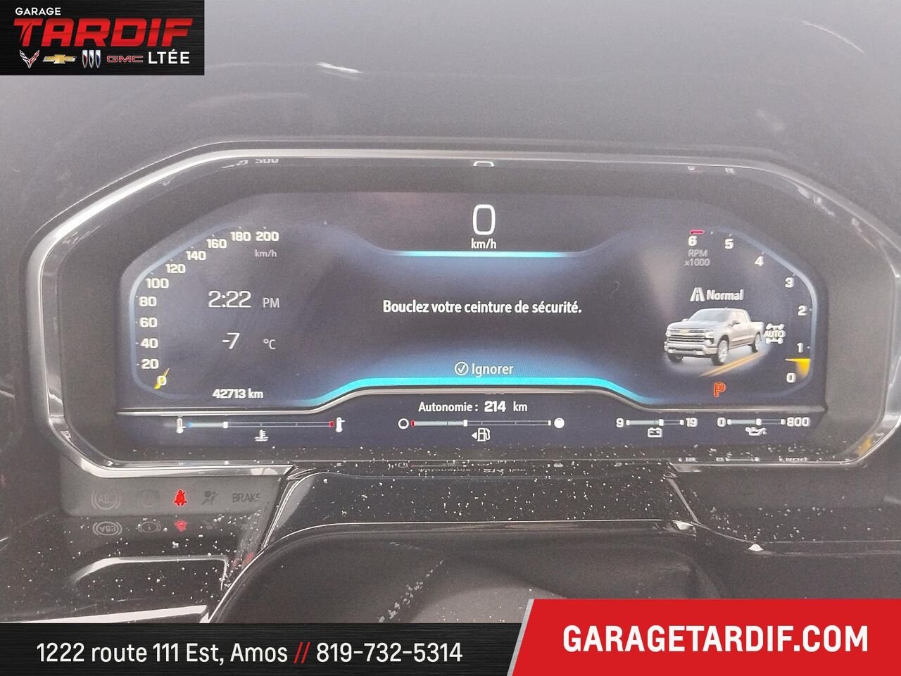 2024 CHEVROLET 1500 4RM, CAISSE COURTE, CAB. MULTIPLAC Grey Rouyn-Noranda - photo #19